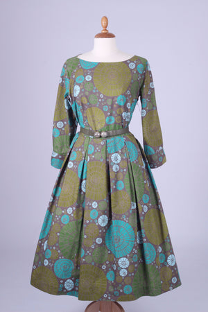 Kjole med print 1950. 1 L