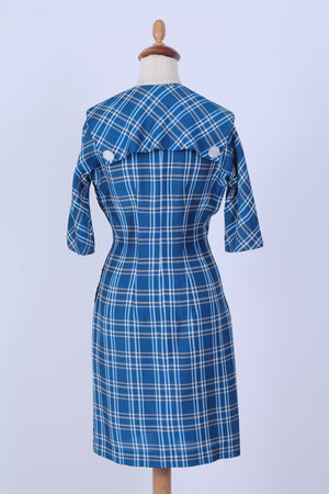 Solgt vintage tøj - Ternet hverdagskjole, USA, XS-S - Solgt - Vintage Divine - 3