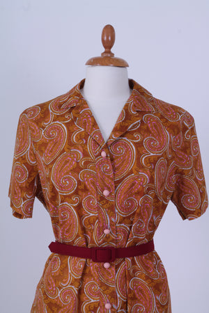 Solgt vintage tøj - Sommerkjole med print 1960. M - Solgt - Vintage Divine - 5