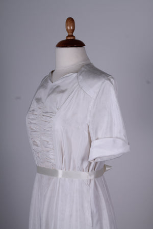 Vintage tøj - Brudekjole 1940. L - Vintage kjoler fra 1940'erne - Vintage Divine - 5