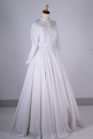 Vintage tøj - Brudekjole 1953. XS - Vintage kjoler fra 1950'erne - Vintage Divine - 2