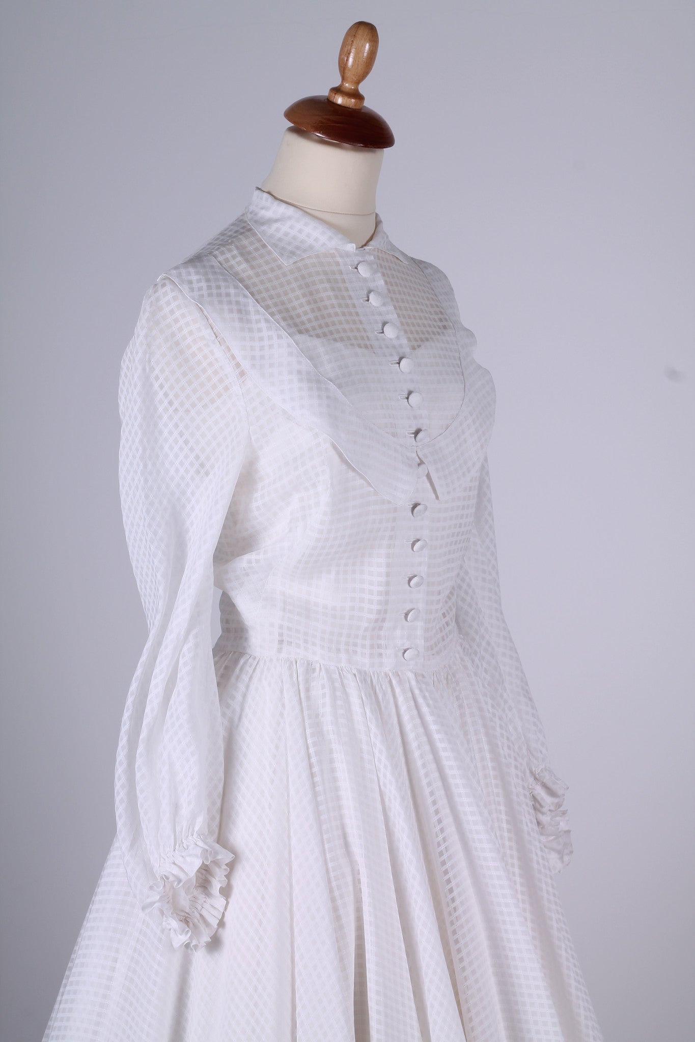 Vintage tøj - Brudekjole 1953. XS - Vintage kjoler fra 1950'erne - Vintage Divine - 9