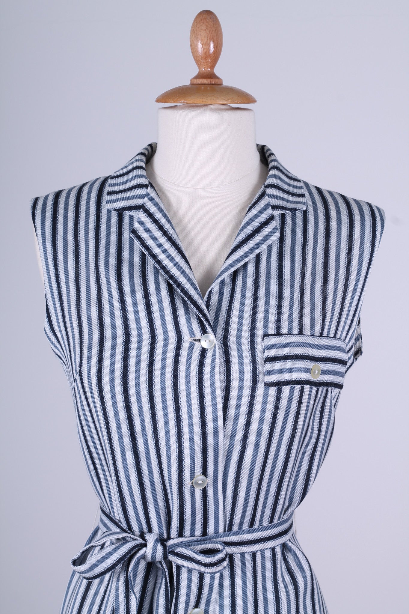 Solgt vintage tøj - Stribet sommerkjole 1960. S - Solgt - Vintage Divine - 2