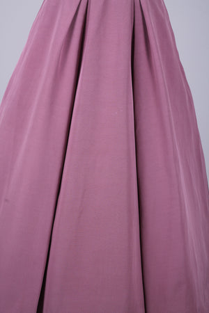 Solgt vintage tøj - Rosa selskabskjole med perlebroderi 1950. XS - Solgt - Vintage Divine - 4