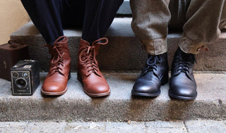 Herre 1940'er WWII militær snørestøvler - Brun - Robbie