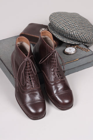 1920 / 1930  style herre ankelstøvle - Mørkebrun - Tom