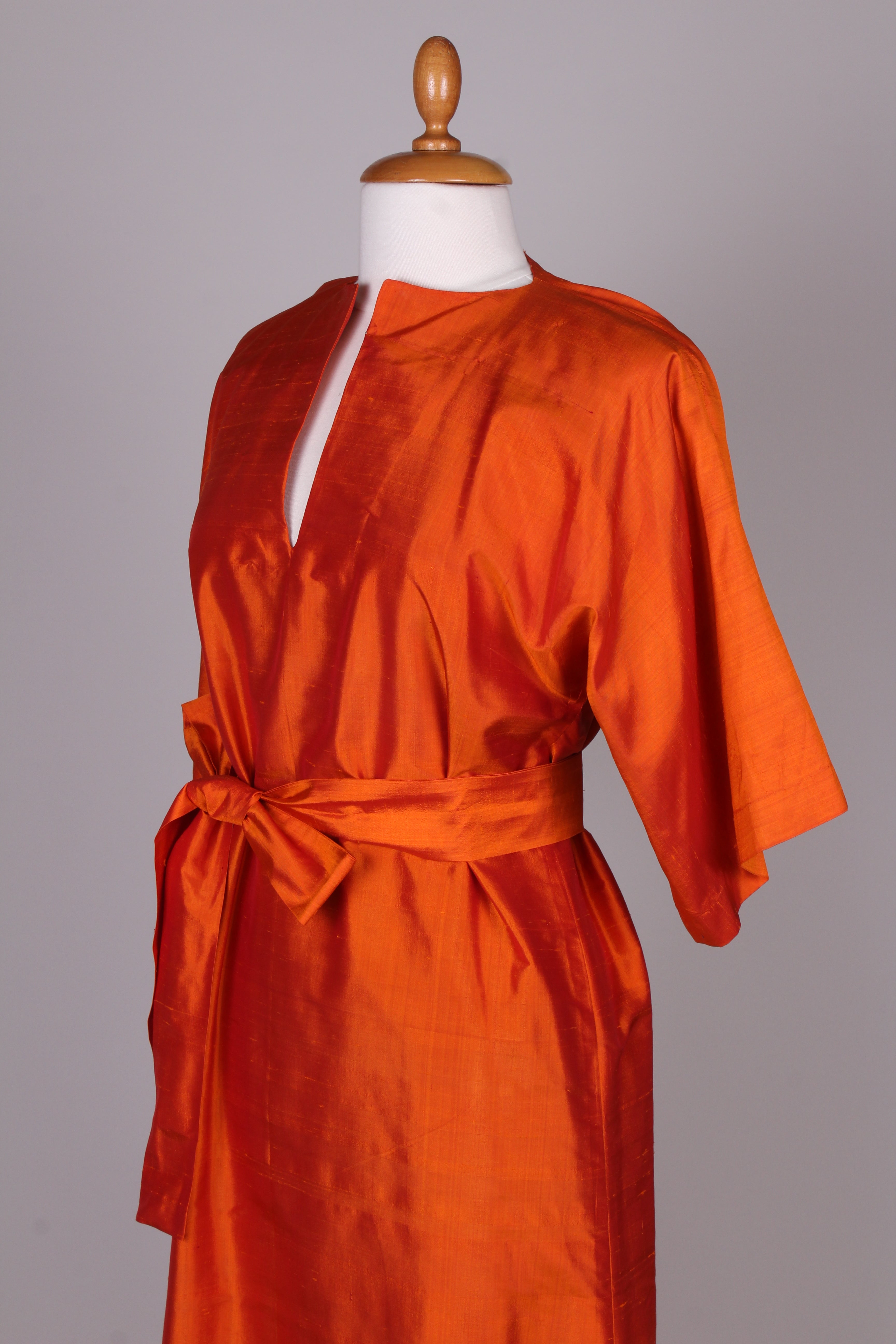 Kimono kjole, Indisk silke 1968. M