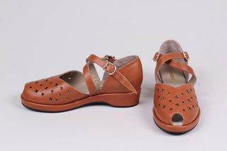 1940'er sandal / wedge - Brun - Norma