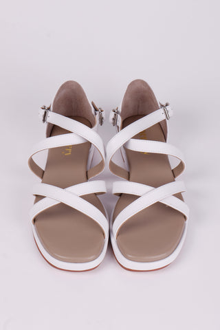 1950'er sommer sandal - Hvid - Sophia
