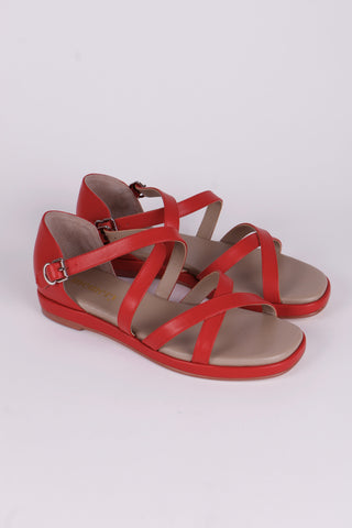 1950'er sommer sandal - Rød - Sophia