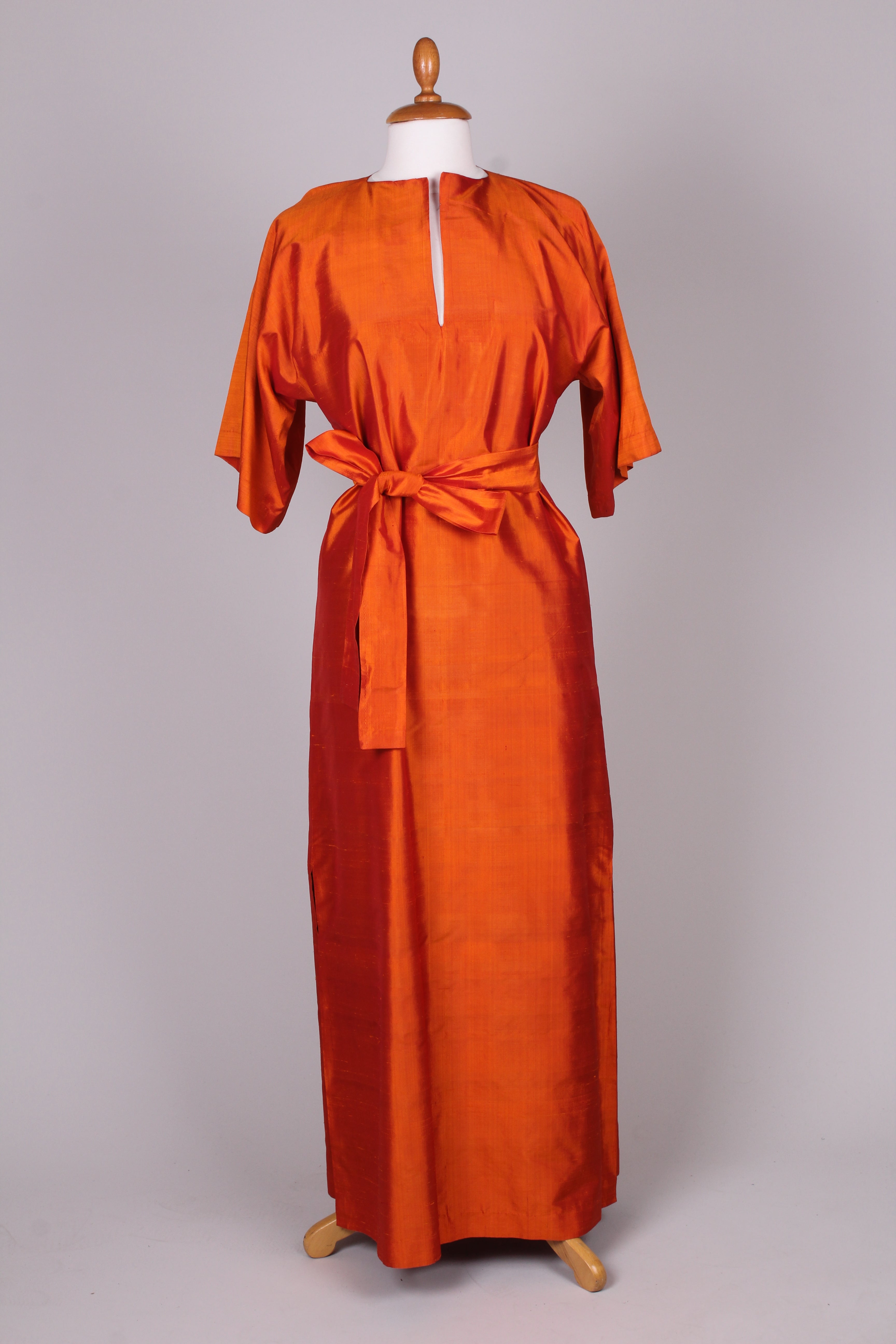 Kimono kjole, Indisk 1968. M – Vintage Divine v. memery Aps