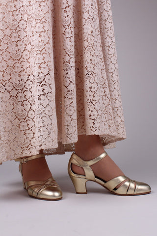1930'er sandaler / festsko - Guld - Marlene