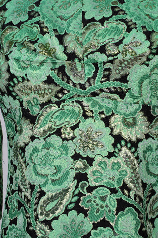 Grøn brokade cocktailkjole, Høltzer, 1960. S