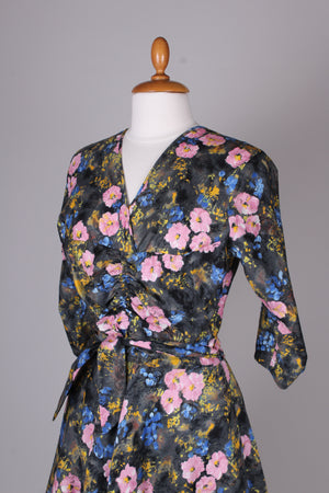 Blomstret kjole. 1950. M