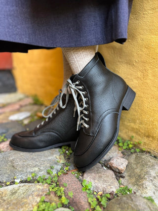 1930'er / 1940'er mokkasin ankelstøvler - Sort- Rita