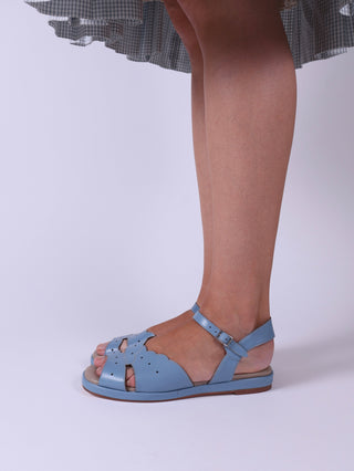 1950'er sommersandal med sky-formet mønster - Pastel blå - Joy