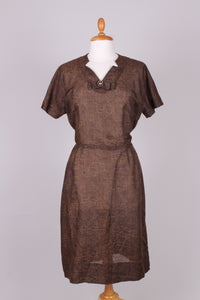 Brun kjole USA, 1960. M