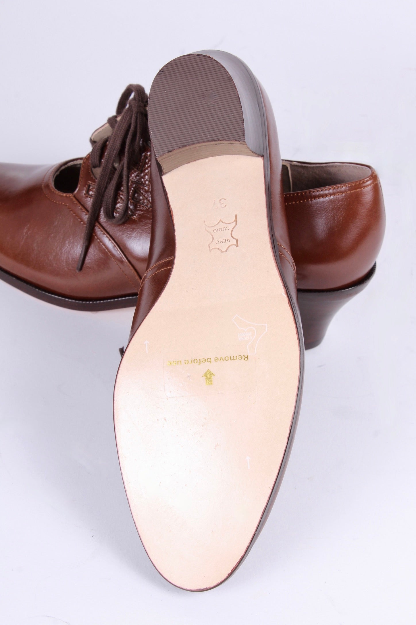 1930'er vintage inspirerede oxford sko - brun - Emma