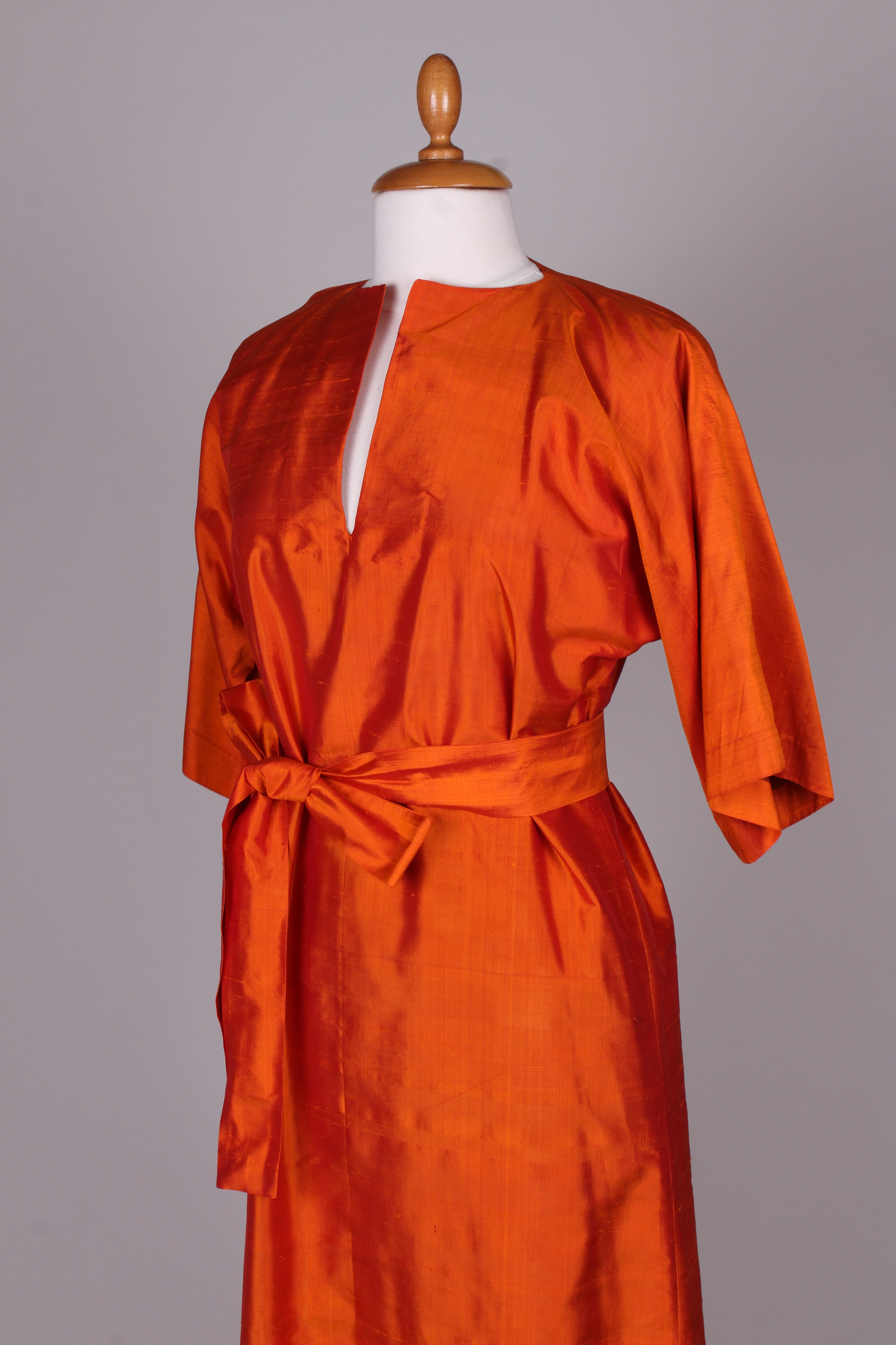 Kimono kjole, Indisk silke 1968. M