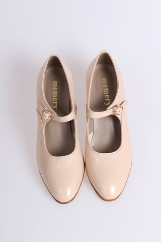 1920'er Mary Jane pumps - Creme- Yvonne
