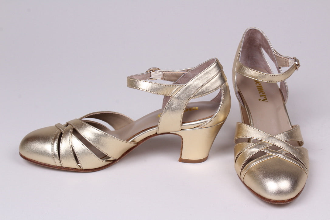 1930'er sandaler / festsko - Guld - Marlene
