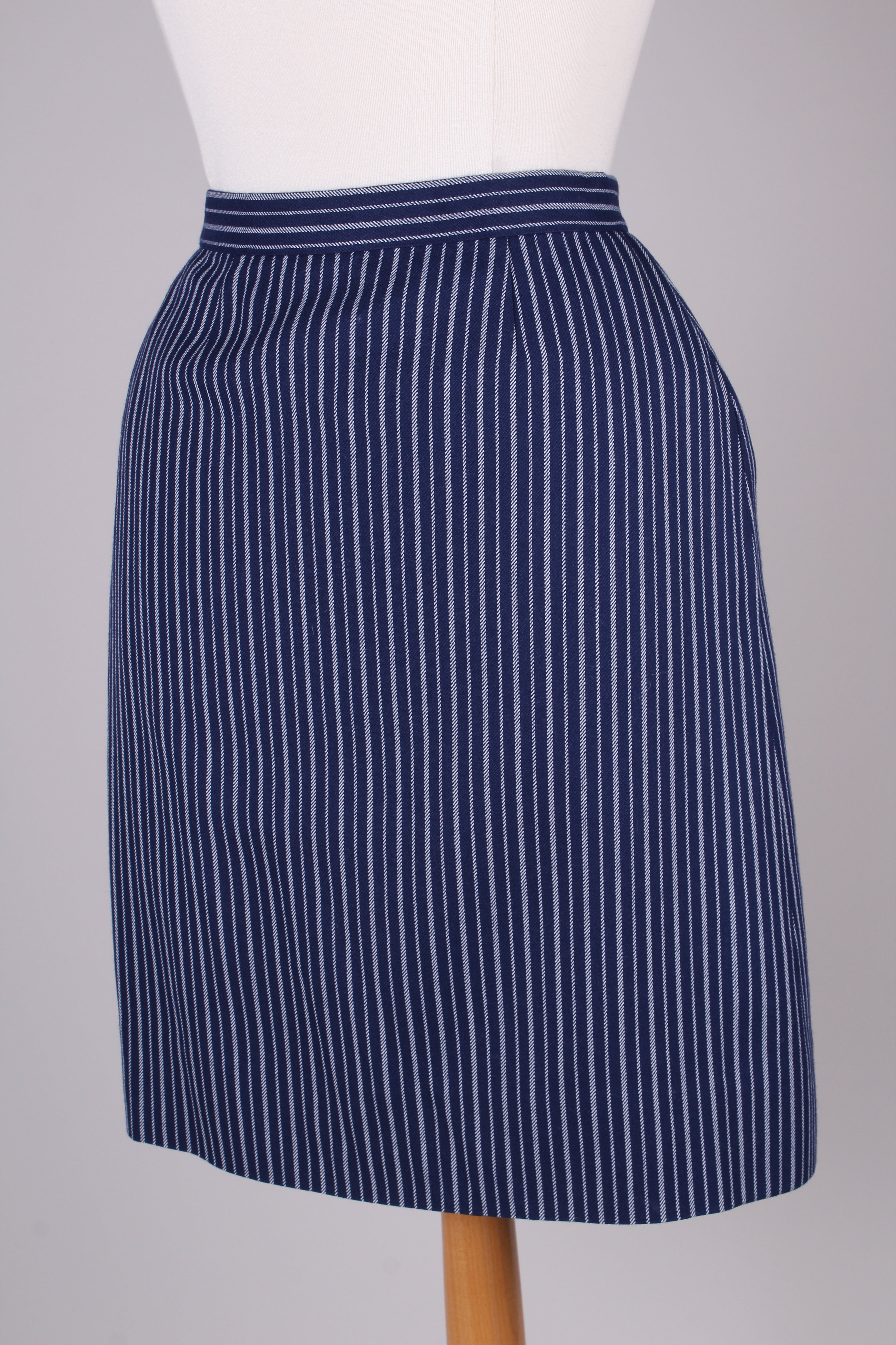 Stribet nederdel. 1960. Xs