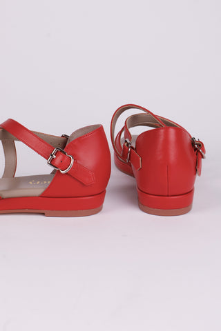 1950'er sommer sandal - Rød - Sophia