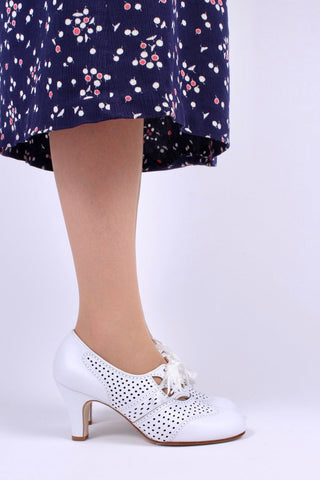1930'er oxford pumps - Hvid - Marie