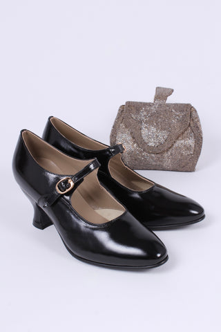 1920'er Mary Jane pumps - Sort - Yvonne