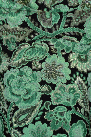 Grøn brokade cocktailkjole, Høltzer, 1960. S