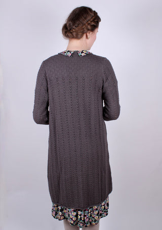 1930'er vintage style sommerfrakke  - Antracitgrå - Isabel