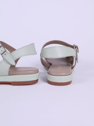 1950'er sommersandal med sky-formet mønster - Mint - Joy