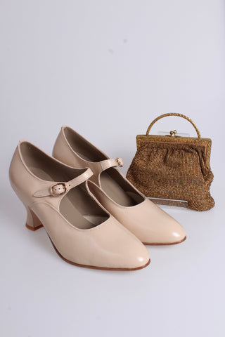 1920'er Mary Jane pumps - Creme- Yvonne
