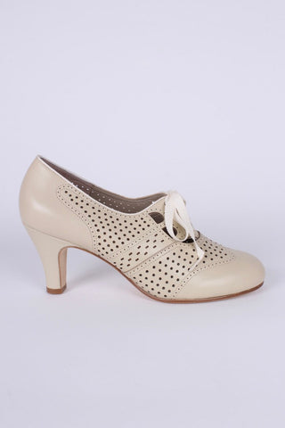 1930'er oxford pumps - Creme - Marie