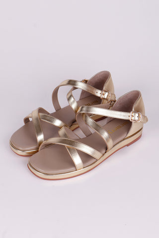 1950'er sommer sandal - Guld - Sophia