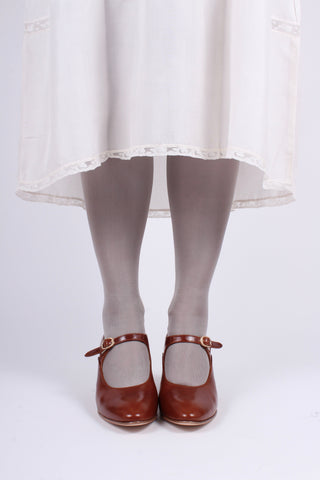 1920'er Mary Jane pumps - Cognac brun - Yvonne