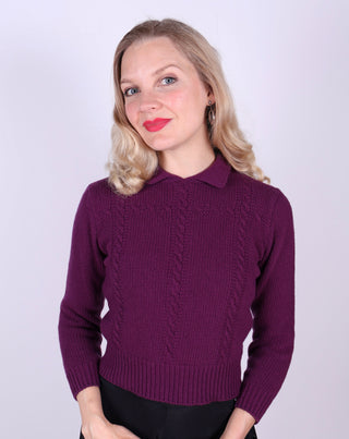 1940’er / 1950’er vintage style pullover - Lilla - Gertrud