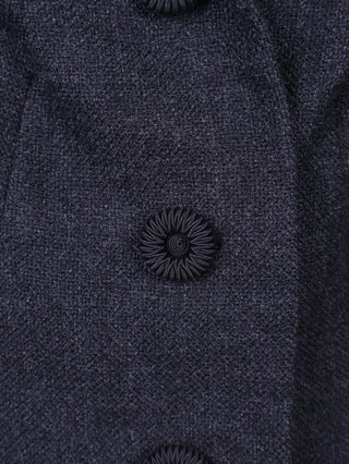 Sort og gråmeleret jakke. 1960. M-L