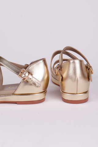 1950'er sommer sandal - Guld - Sophia