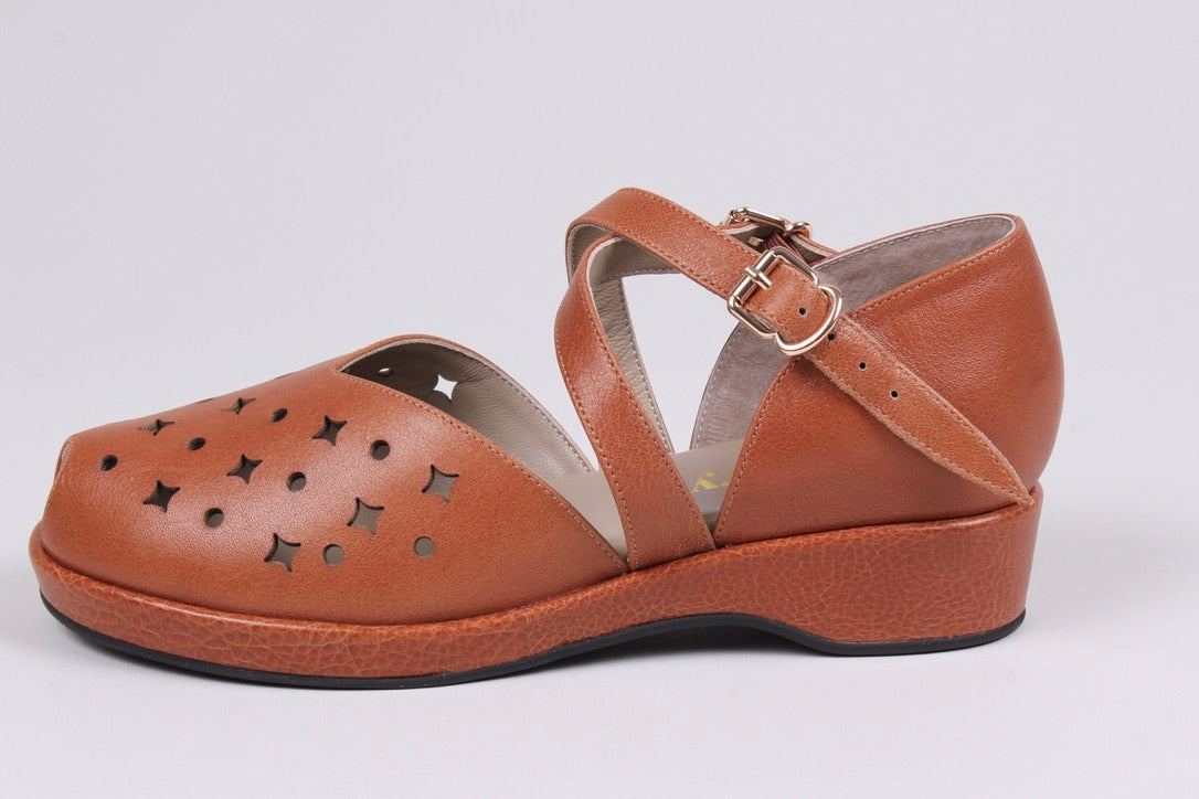 1940'er sandal / wedge - Brun - Norma