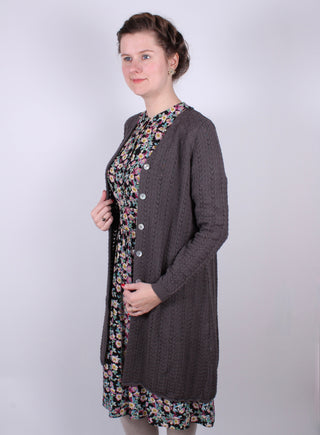 1930'er vintage style sommerfrakke  - Antracitgrå - Isabel