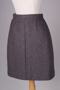 Nederdel, uld, skræddersyet. 1960. Xs