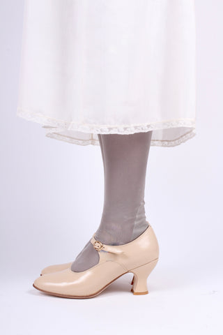 1920'er Mary Jane pumps - Creme- Yvonne