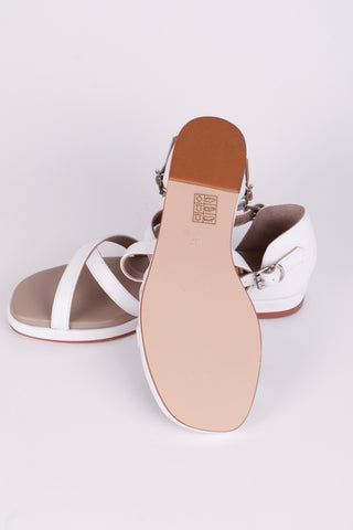 1950'er sommer sandal - Hvid - Sophia