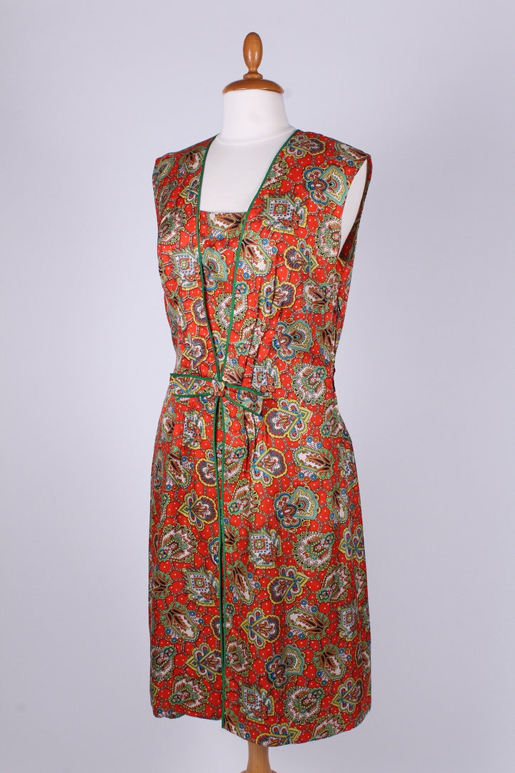Mønstret silkekjole 1960. M