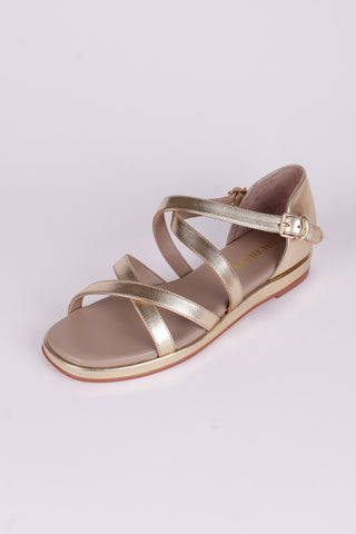 1950'er sommer sandal - Guld - Sophia