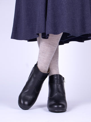 1940er ankelstøvle med lynlås - Sort - Marion