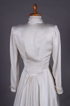 Brudekjole med jakke og palietter. 1950. XS / S