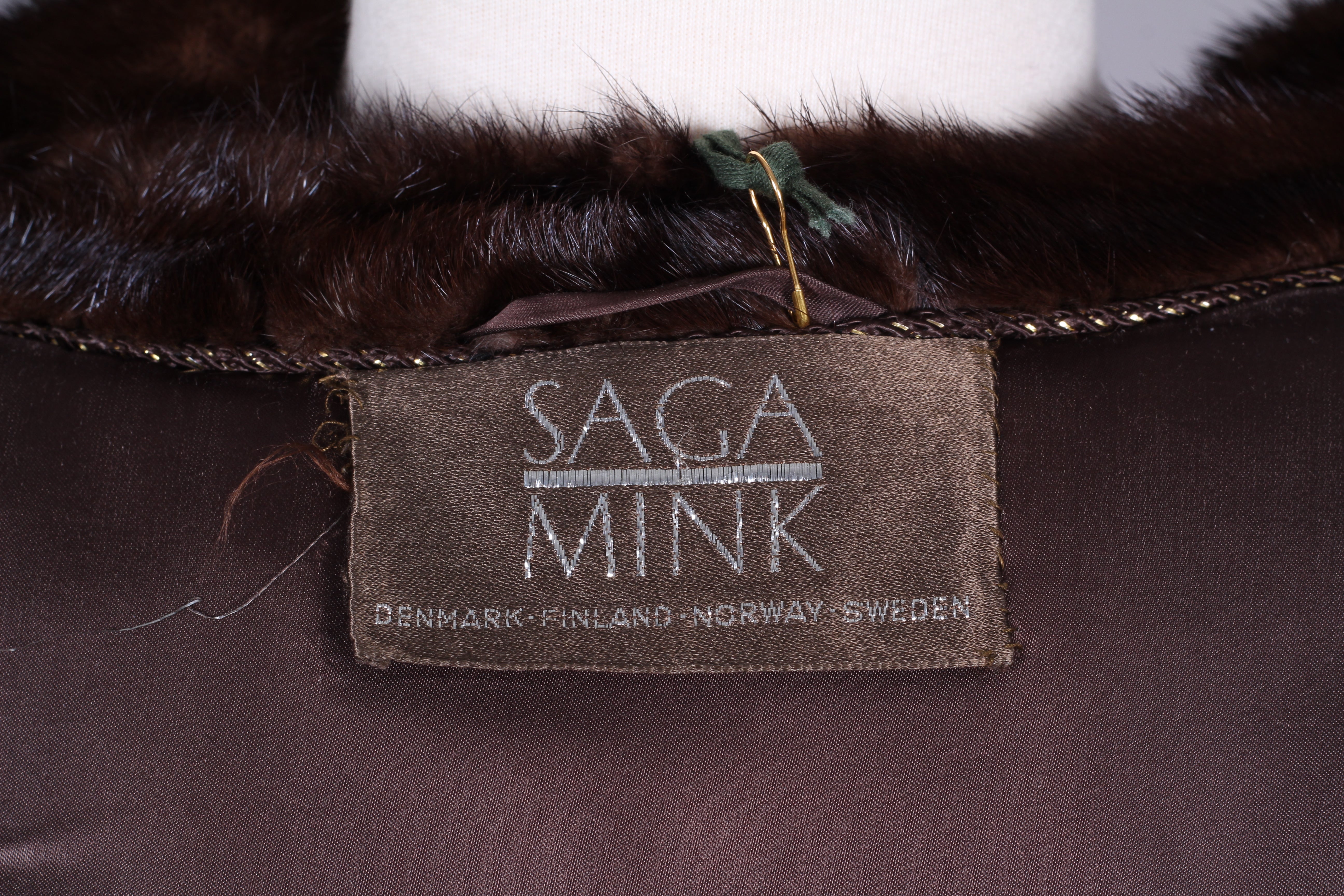 Saga Mink frakke 1960 / 1970. S/M