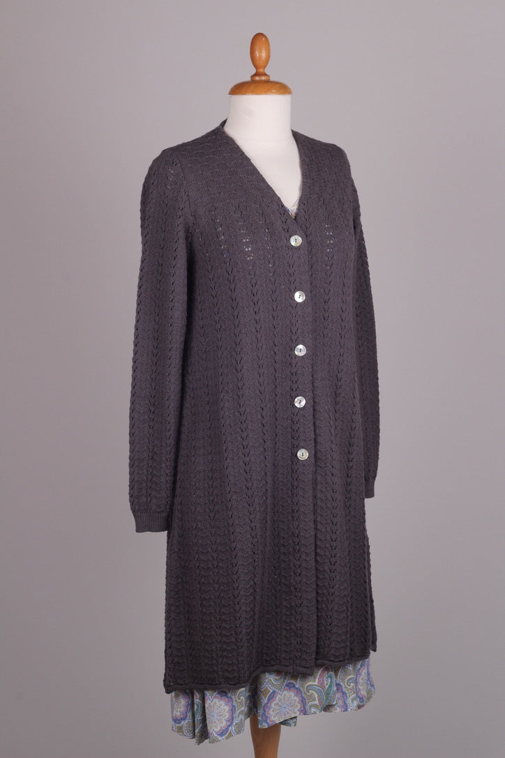 1930'er vintage style sommerfrakke  - Antracitgrå - Isabel